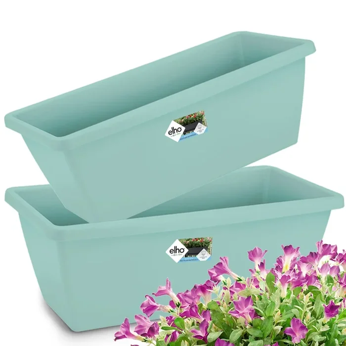 Caja de flores Barcelona set de 2 Menta 40x16x19cm