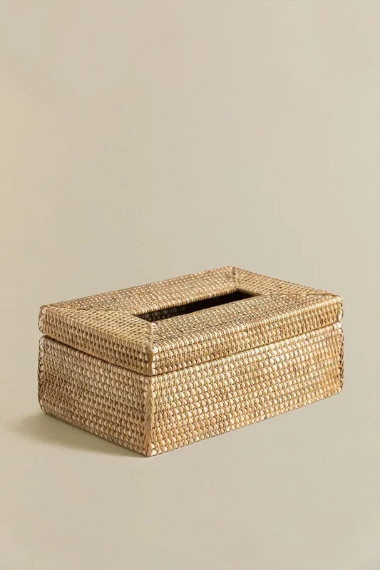 Caja de Pañuelos en Ratán Resende Natural – SKLUM