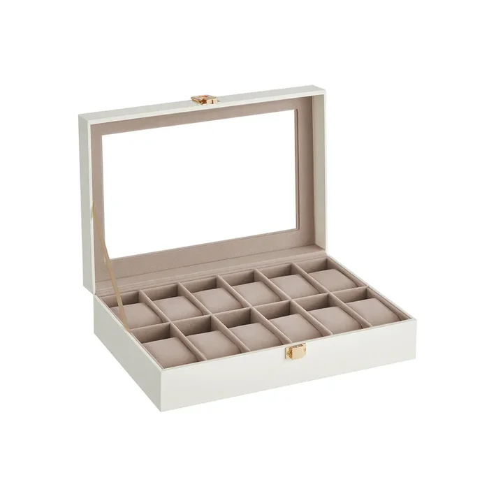 Caja de Relojes con 12 Compartimentos-SONGMICS