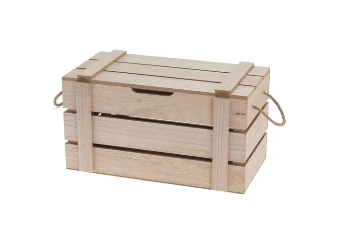 Caja deco KRISTIN madera natural