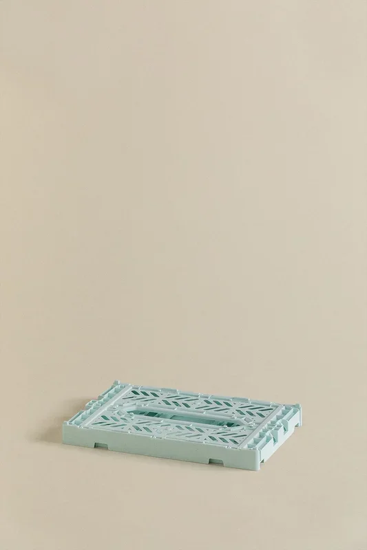 Caja Plegable y Apilable de Plástico Doli 26 cm Azul Agua – SKLUM