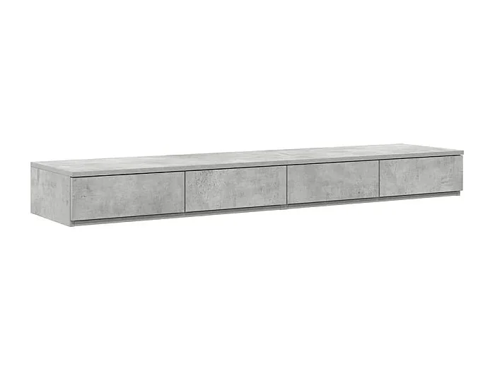 Cajones de cama con cajón Gris hormigón 150×36.5×16.5 cm