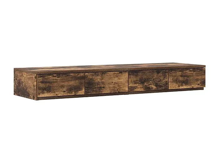 Cajones de cama con cajón Roble ahumado 120×36.5×16.5 cm