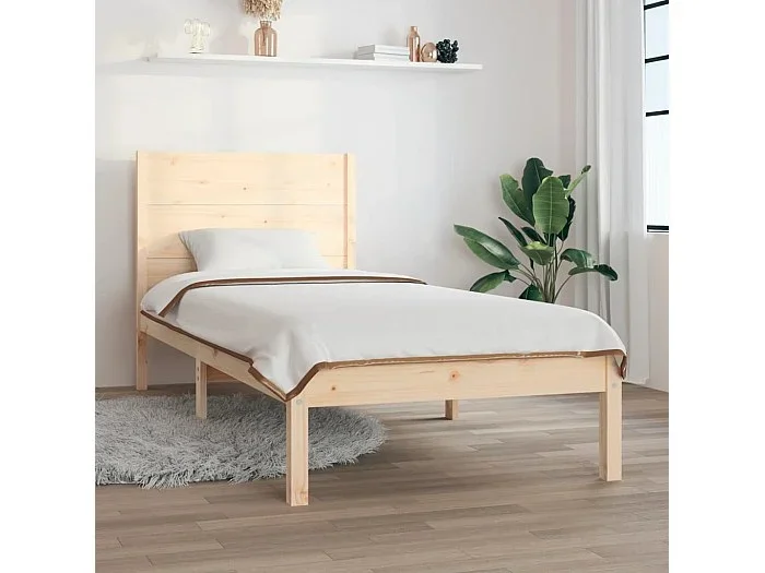Cama 100×200 cm madera maciza de pino ES86505