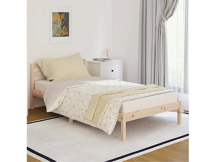 Cama 100×200 cm madera maciza de pino ES93734