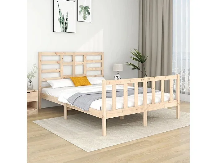 Cama 120×190 cm madera maciza ES79387