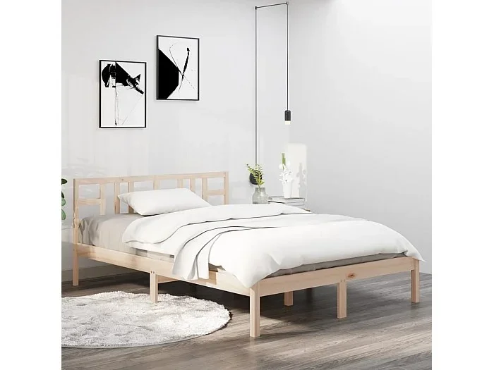Cama 120×200 cm de madera maciza de pino ES41230