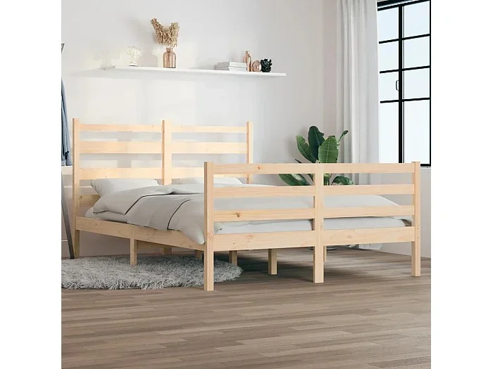 Cama 120×200 cm madera maciza de pino ES29103