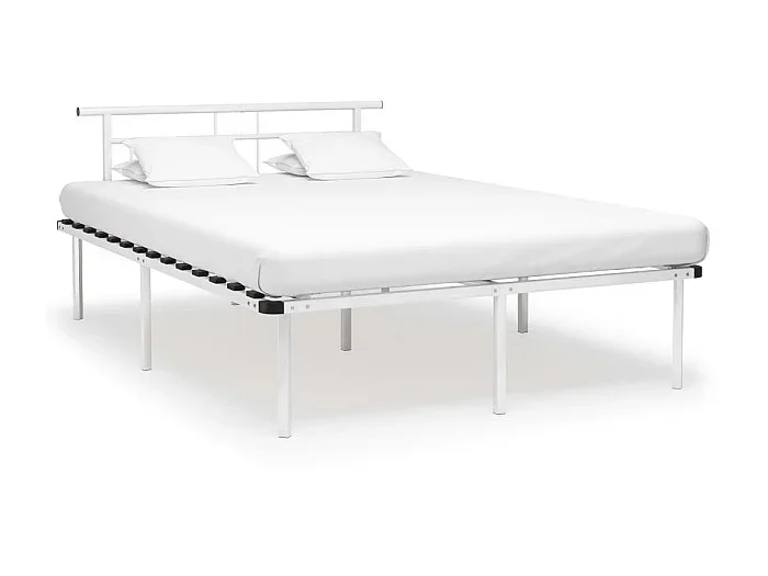Cama 140×200 cm de metal blanco ES15752