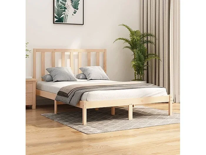 Cama 140×200 cm madera maciza de pino ES17989