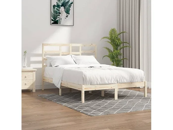 Cama 140×200 cm madera maciza ES19162