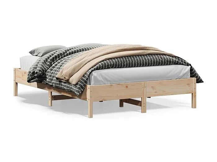 Cama -160×200 cm de madera maciza de pino YOE24296