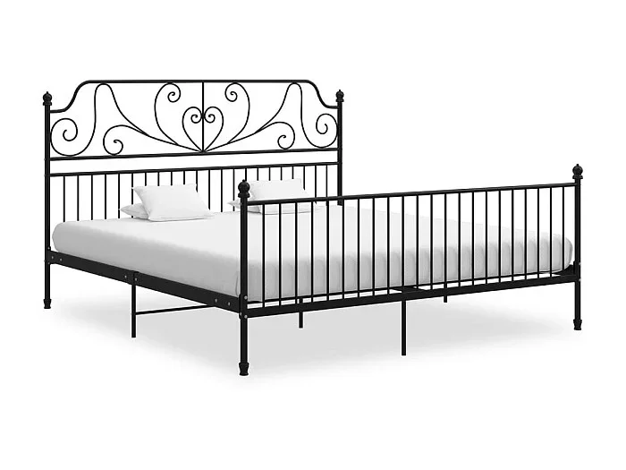 Cama 180×200 cm de metal negra ES67410