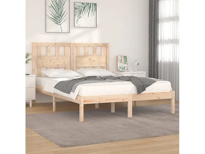 Cama 180×200 cm madera maciza de pino ES35909