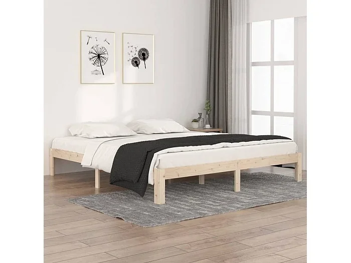 Cama 180×200 cm madera maciza ES92027