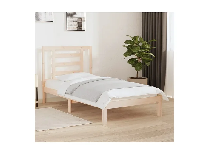 Cama 90×190 cm madera maciza de pino ES59141