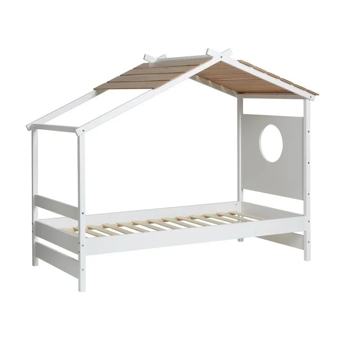 Cama cabaña madera blanco 90x190cm