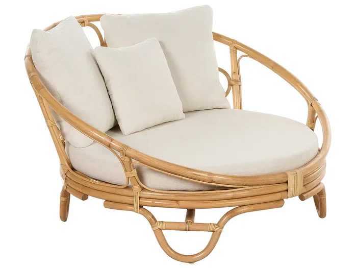 Cama de exterior ROSSANO Ratán Natural