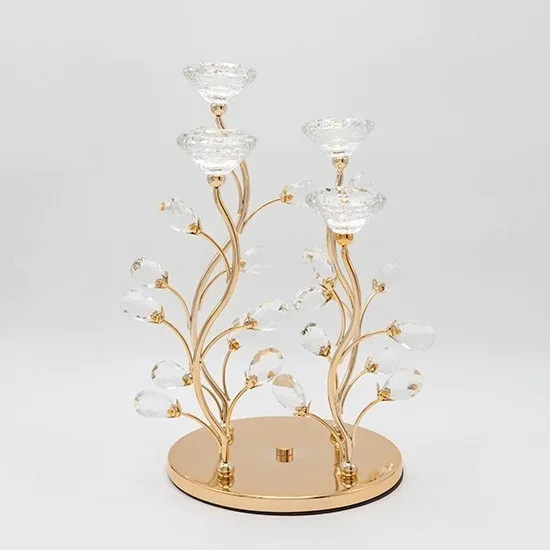 Candelabro decorativo 20×34 cm dorado