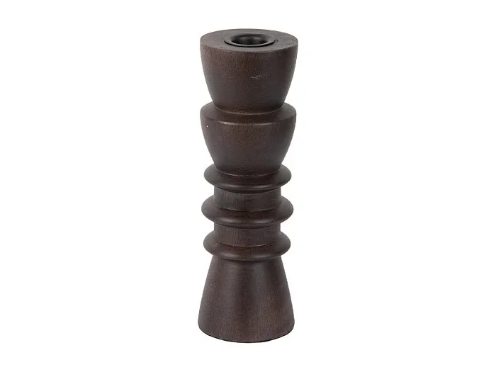 Candelero Formado Mediano – Madera oscura