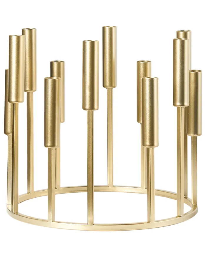 Candle Holder TRAFARIA Metal 26 cm Gold