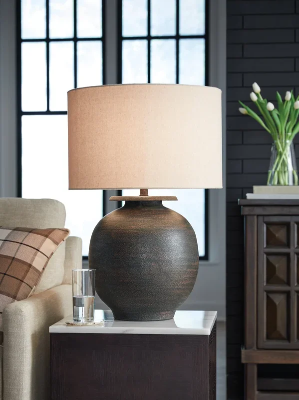 Carlenbury Antique Brown Table Lamp