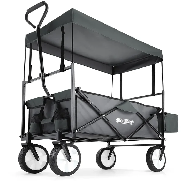Carro transporte gris 120x60x95cm