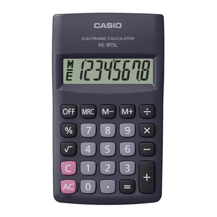 Casio – Calculadora de bolsillo 1xLR6 gris
