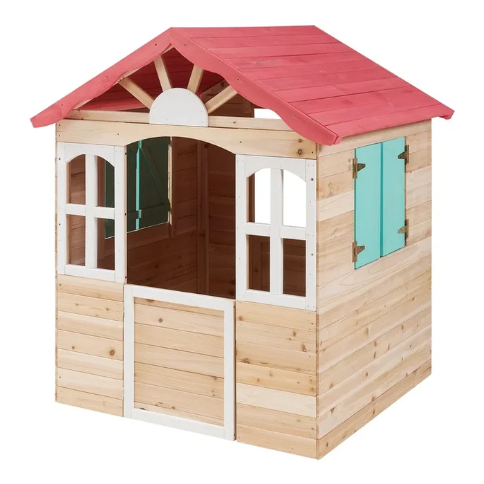 Casita infantil Lulä madera de abeto 130x115x101 cm [casa.pro]