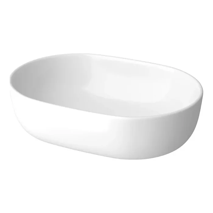 Cersanit K116-049 – Lavabo sobre encimera MODUO 35,5×50 cm cerámica/blanco brillante