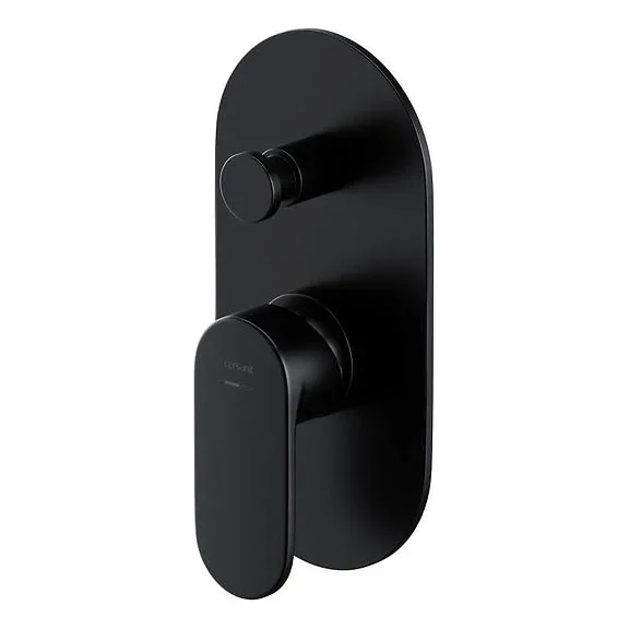 Cersanit S951-322 – Grifo de ducha para instalación empotrada CREA negro