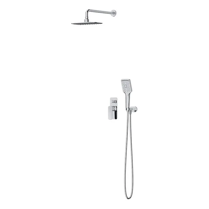 Cersanit S952-029 – Juego de ducha con grifo empotrado LARGA cromo brillante