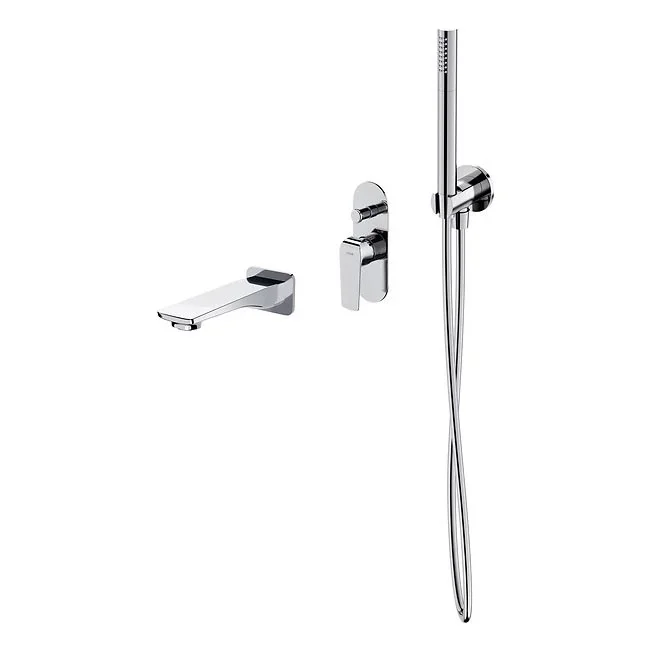 Cersanit S952-036 – Juego de bañera con grifo empotrado CITY cromo brillante