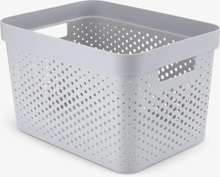 Cesta INFINITY 17L plástico gris