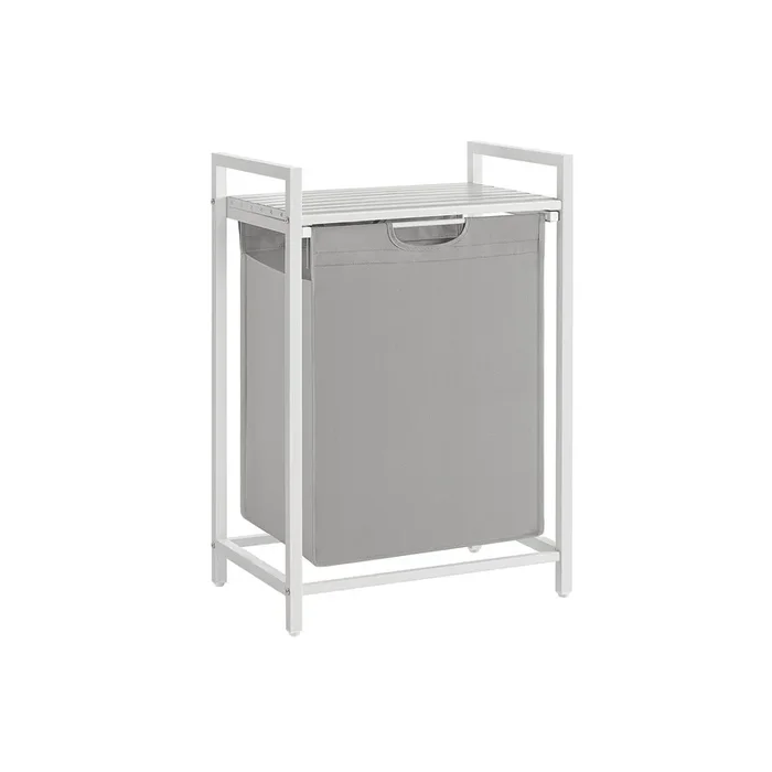 Cesto para Ropa Sucia 65 L 50 x 33 x 72 cm Gris Paloma-VASAGLE