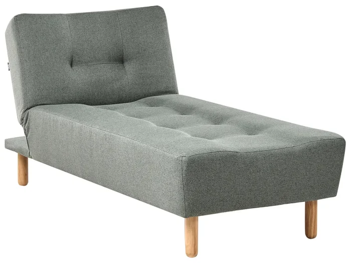 Chaise longue ALSTEN Tela Verde