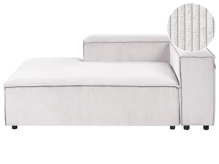 Chaise longue ARDAL Pana Blanco crema Derecha