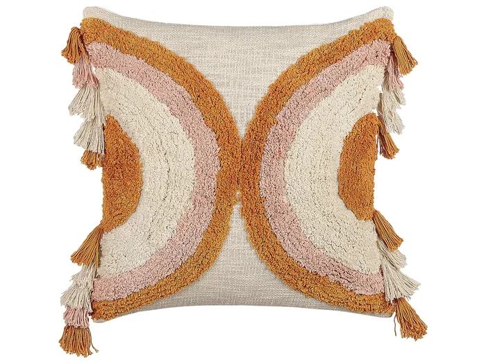 Cojín decorativo LABLAB Algodón 45 x 45 cm Multicolor Patrón geométrico