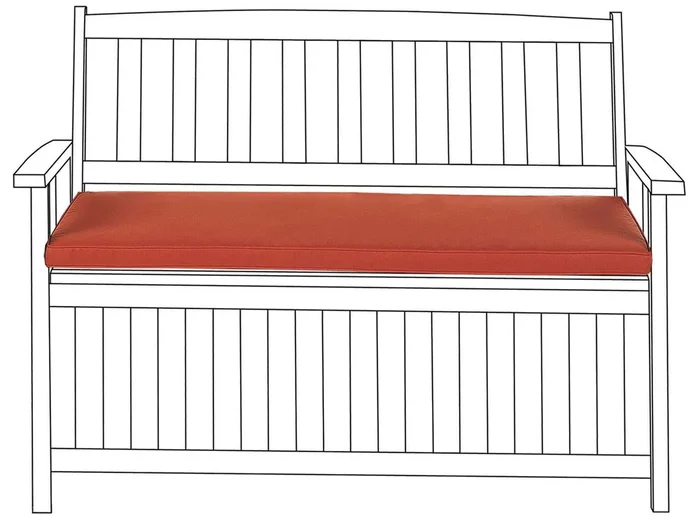 Cojín para banco SOVANA 45 x 110 cm Rojo oscuro