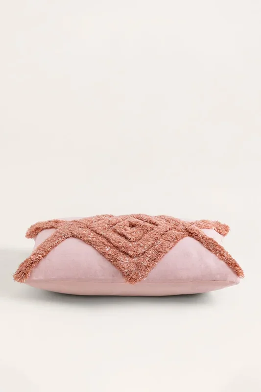 Cojín Rectangular en Algodón (30×50 cm) Takker Style Rosa Avellana – SKLUM