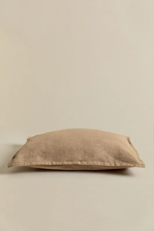 Cojín Rectangular en Algodón (35×50 cm) Guillaume Beige Lino – SKLUM