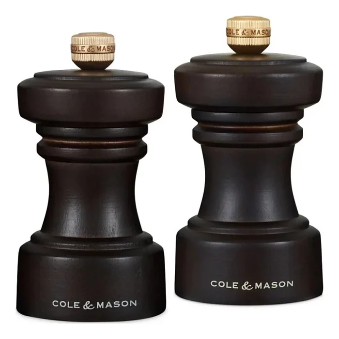 Cole&Mason – Juego de molinillos de sal y pimienta HOXTON 2 pz 10,4 cm haya/marrón