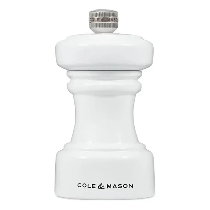 Cole&Mason – Molinillo de pimienta HOXTON 10,4 cm haya/blanco brillante