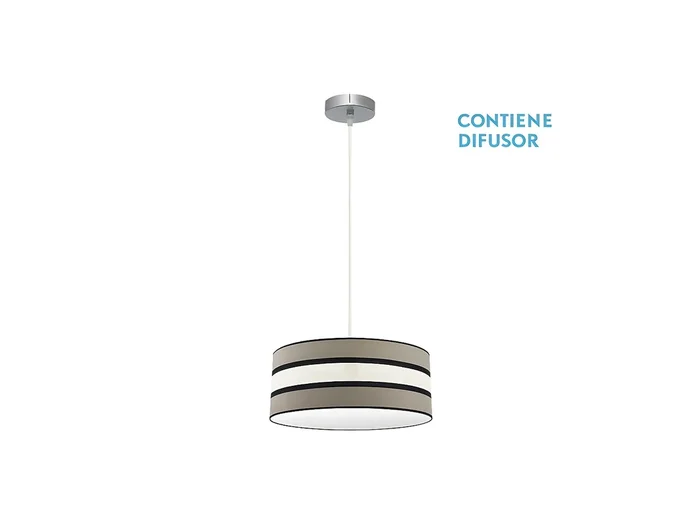 Colgante Bicolor Color Topo/beis Modelo Karla