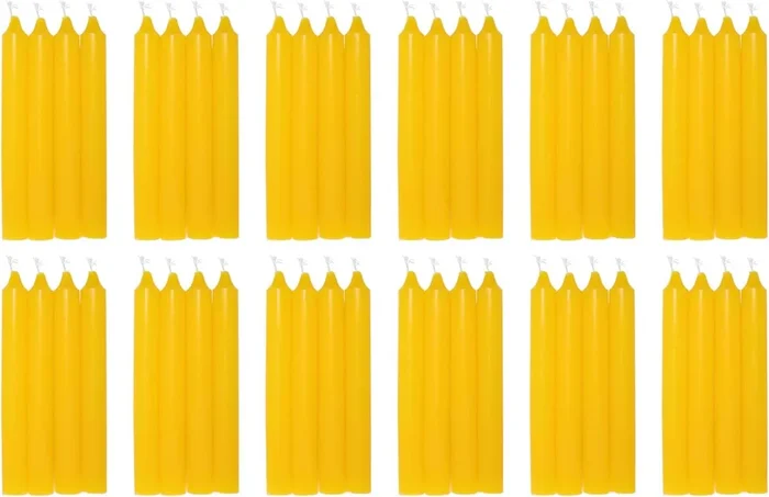 COM-FORT HOUSE- Vela de mesa Pack velas de 48 Unidades