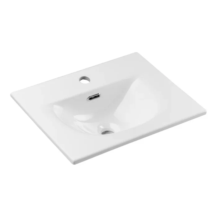 COMAD SKY 3 50CM ( E-8099-3-50 ) – Lavabo empotrado SKY 51×40 cm cerámica/blanco brillante