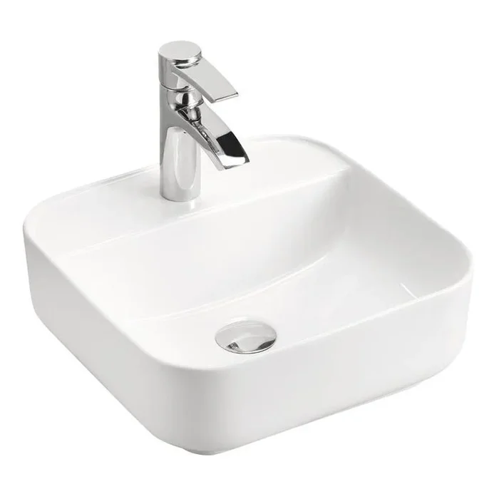COMAD UM-6288 MAGIC 40 DP – Lavabo sobre encimera MAGIC 40×40 cm cerámica/blanco brillante