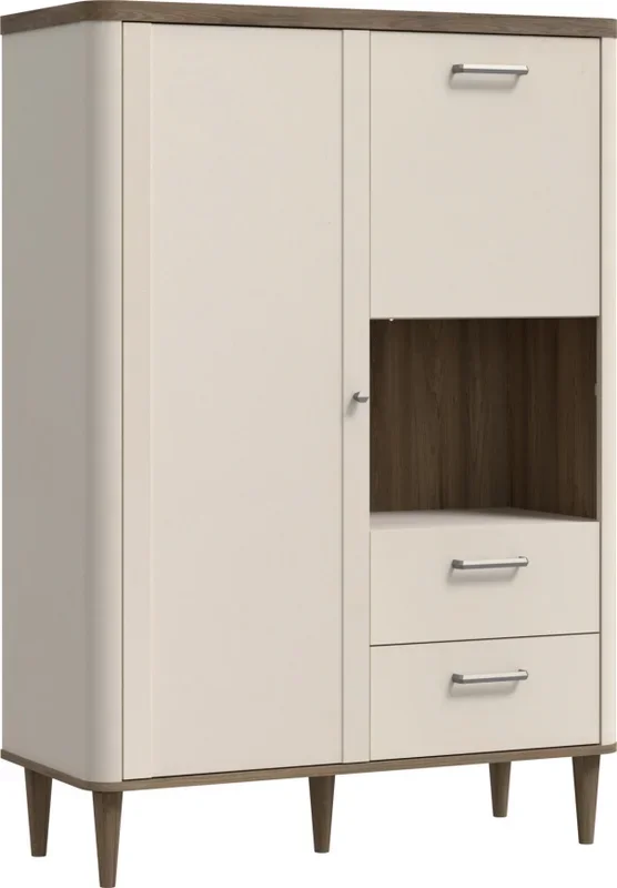 Cómoda VIRO marrón/beige