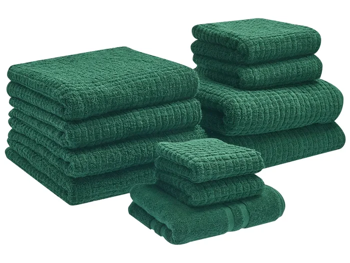 Conjunto de 11 toallas ATAI Algodón Verde