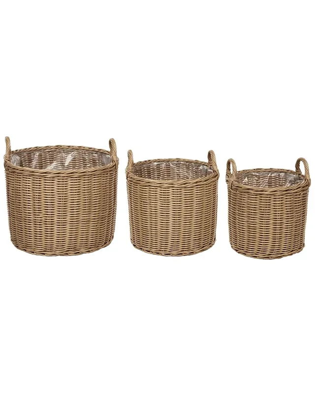 Conjunto de 3 macetas PENDULA 33/37/45 cm Natural